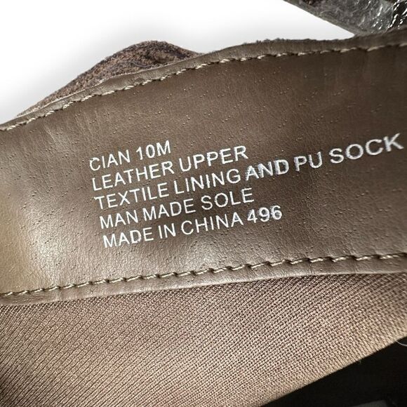 Steve Madden tan fringe zip up ankle boots women’s size 10m cian leather - Picture 9 of 12